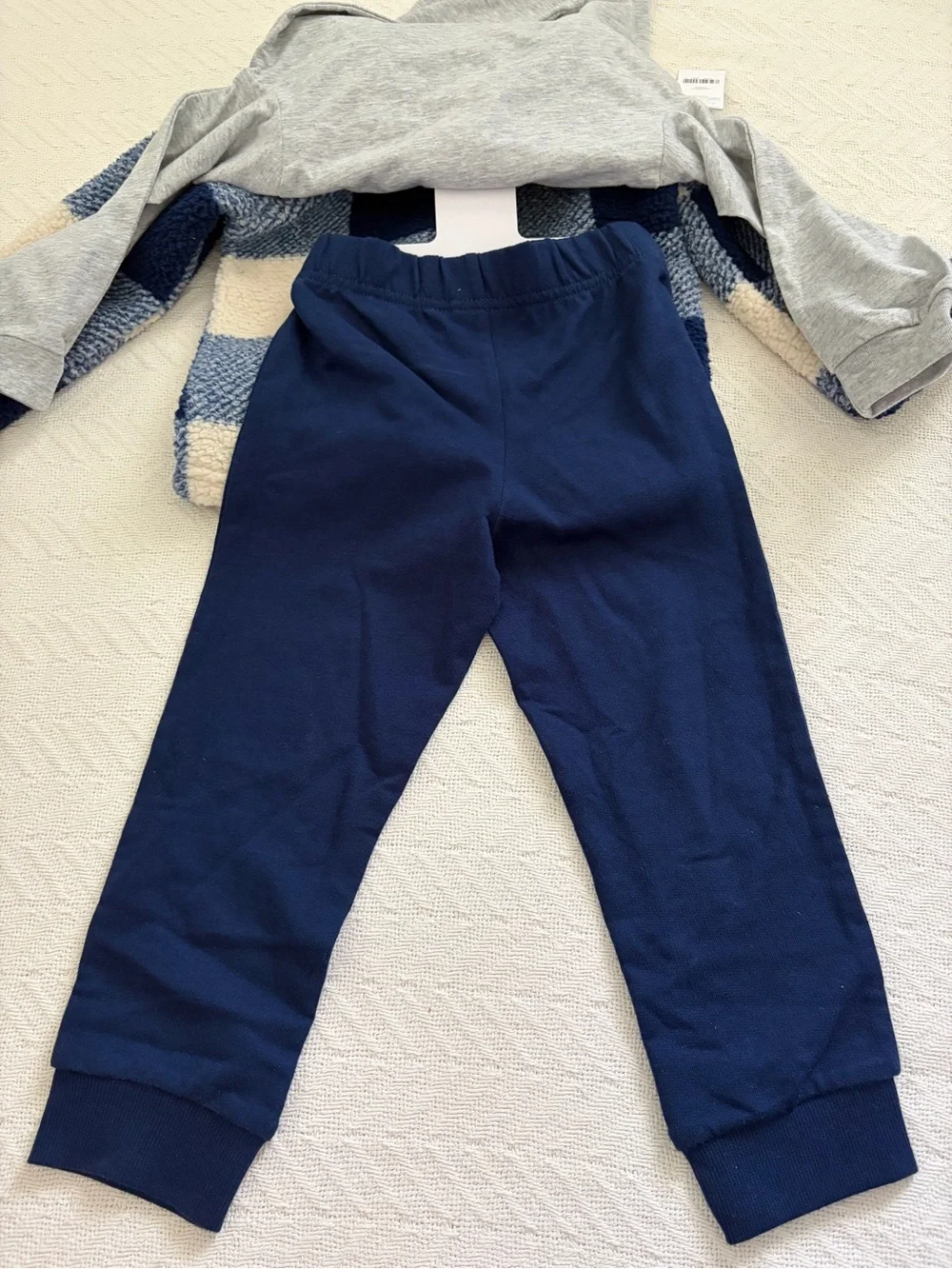 Carters Toddler Boys 3-Piece Sherpa Shacket Henley Tee & Jogger Set